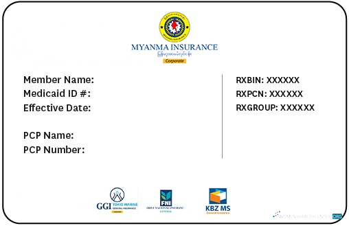 Download Myanmar health insurance card Photoshop template